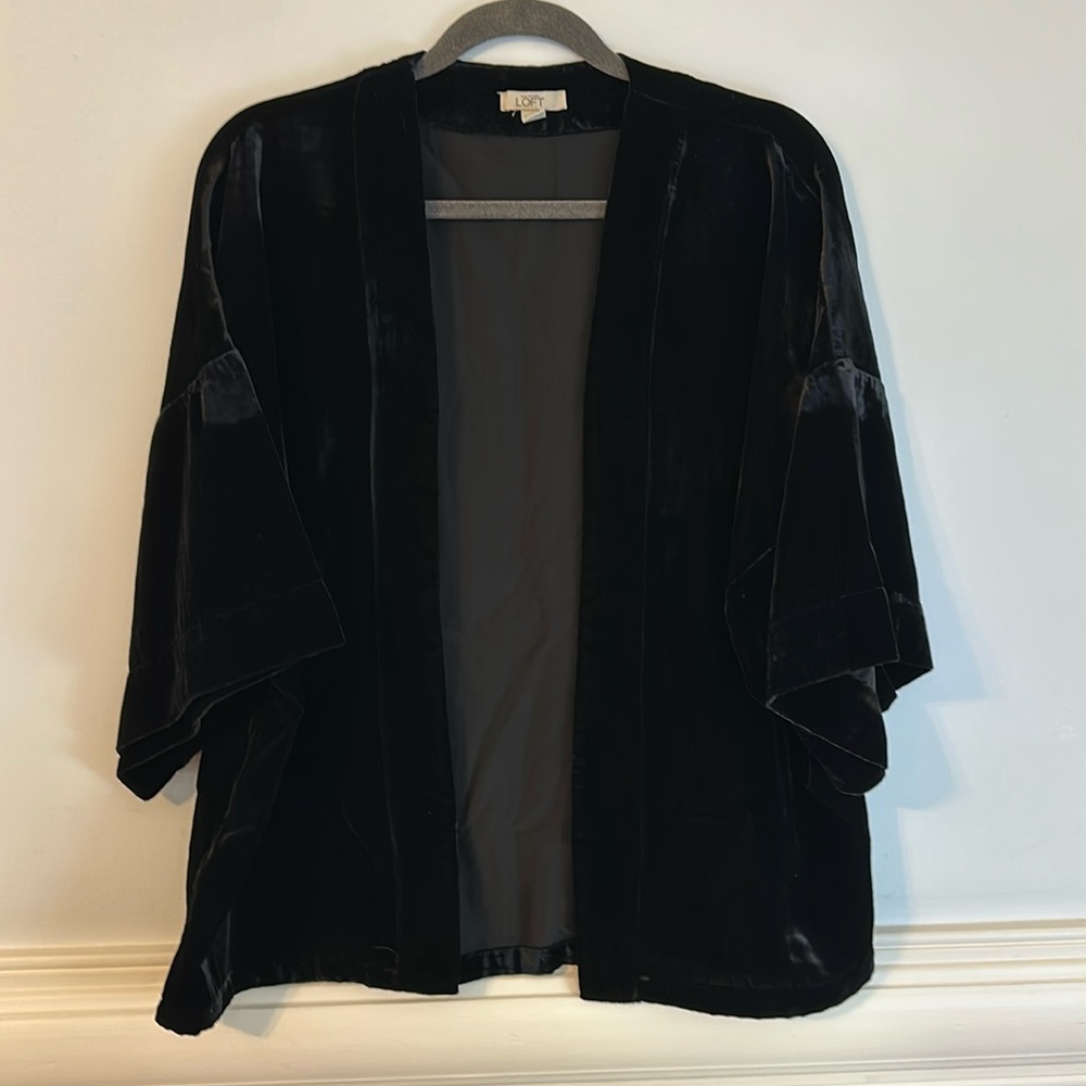 Loft Velvet kimono short sleeve